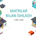 MATNLI HUJJAT BILAN ISHLASH